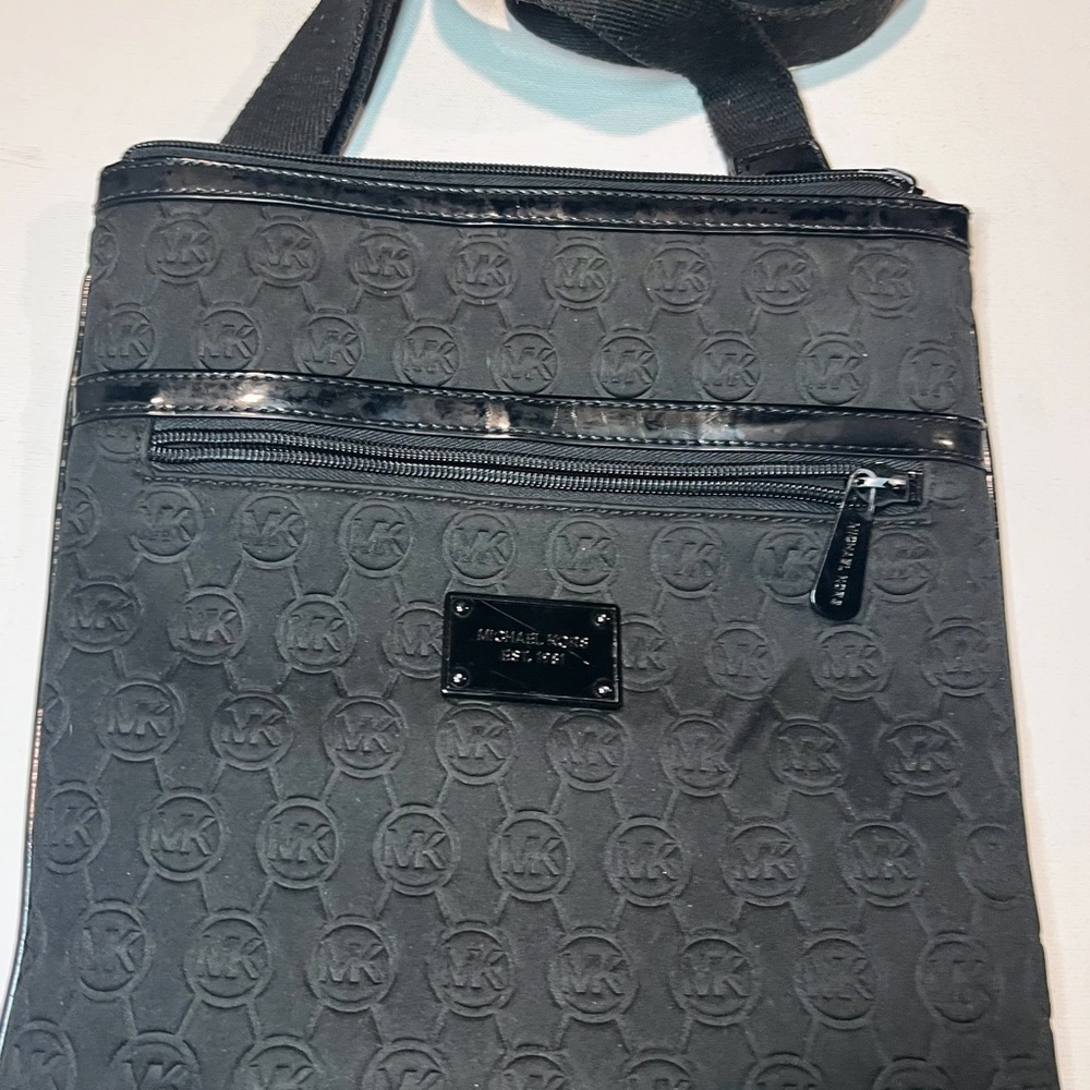 Michael Kors Gray Embossed Crossbody Bag